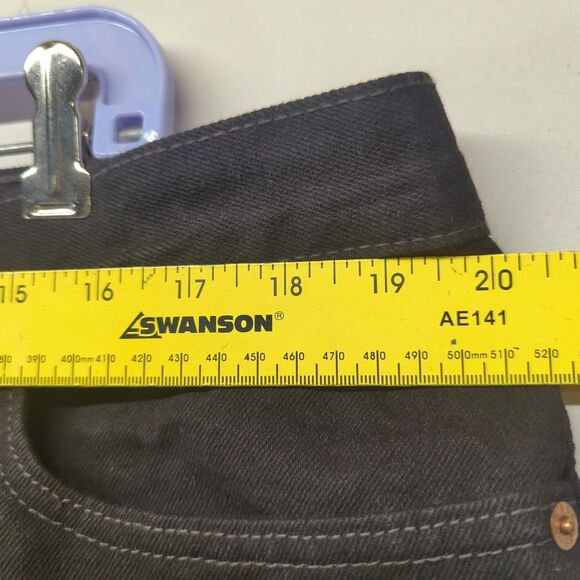 Levis 550 Black Denim Jeans Made In USA Women's 20W Tapered Leg - Picture 7 of 8